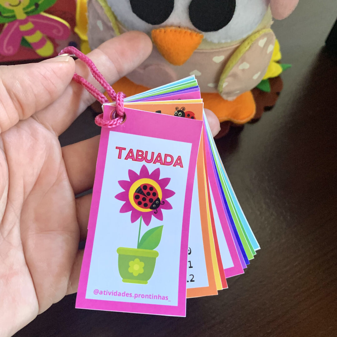 Mini Chaveiro Tabuada Joaninha