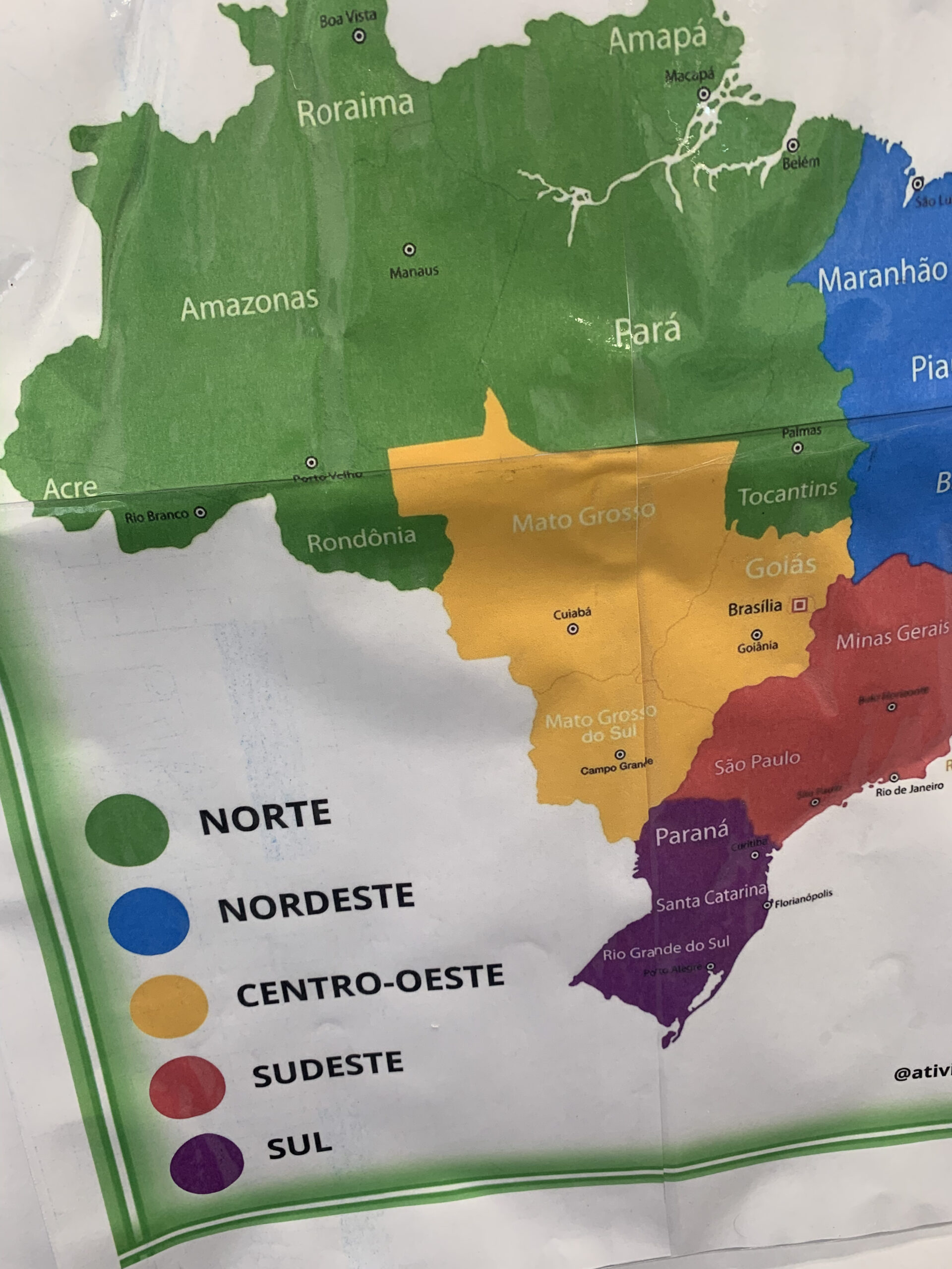 Cartaz Mapa do Brasil – Atividades Prontinhas: O seu portal de recursos  educacionais