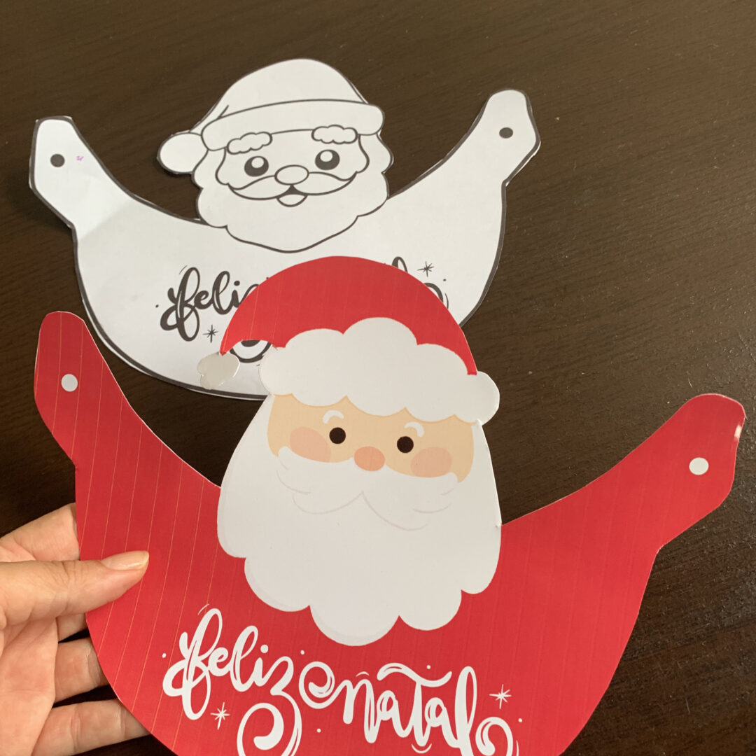 Viseira de Papai Noel