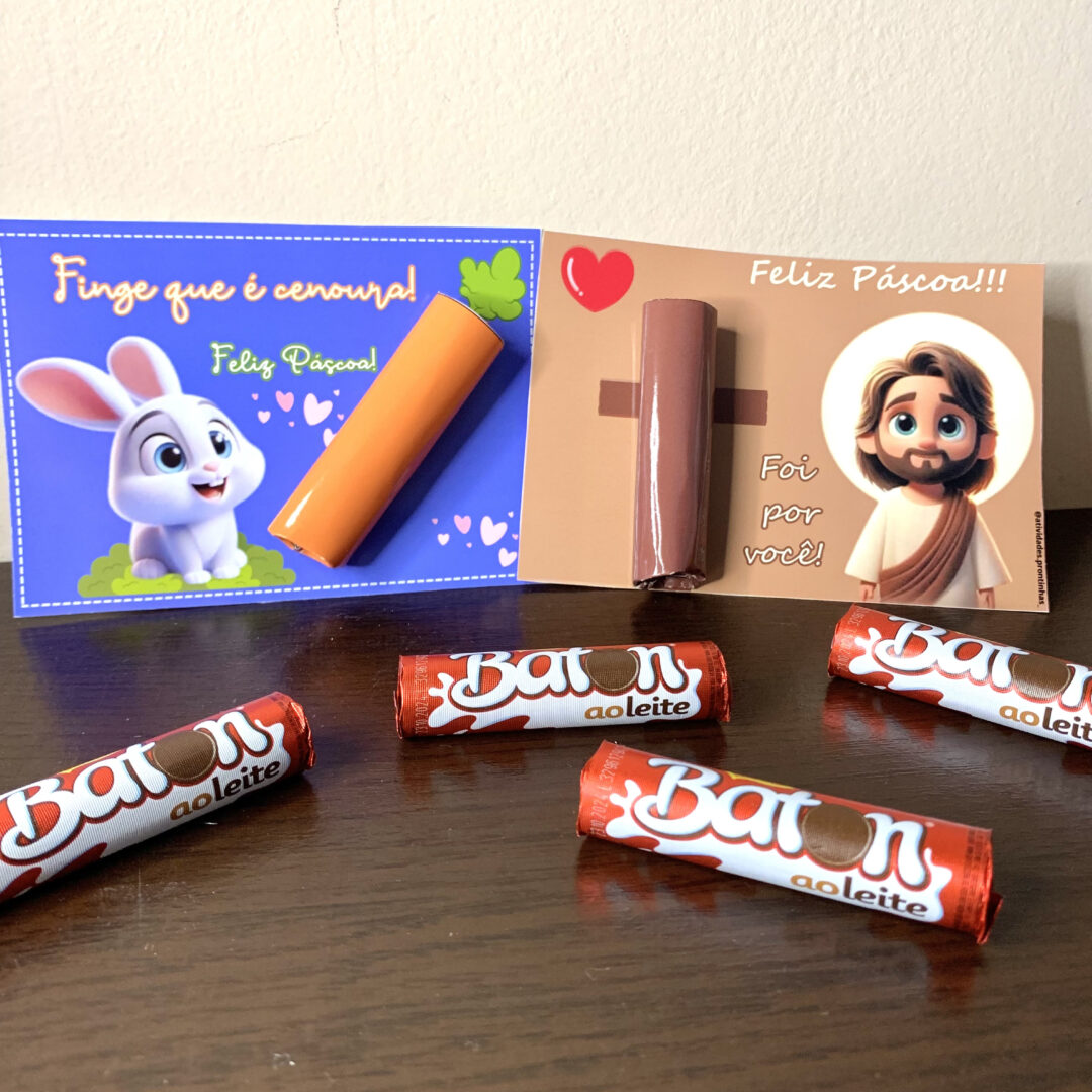 Cartões de Páscoa Porta-Batom