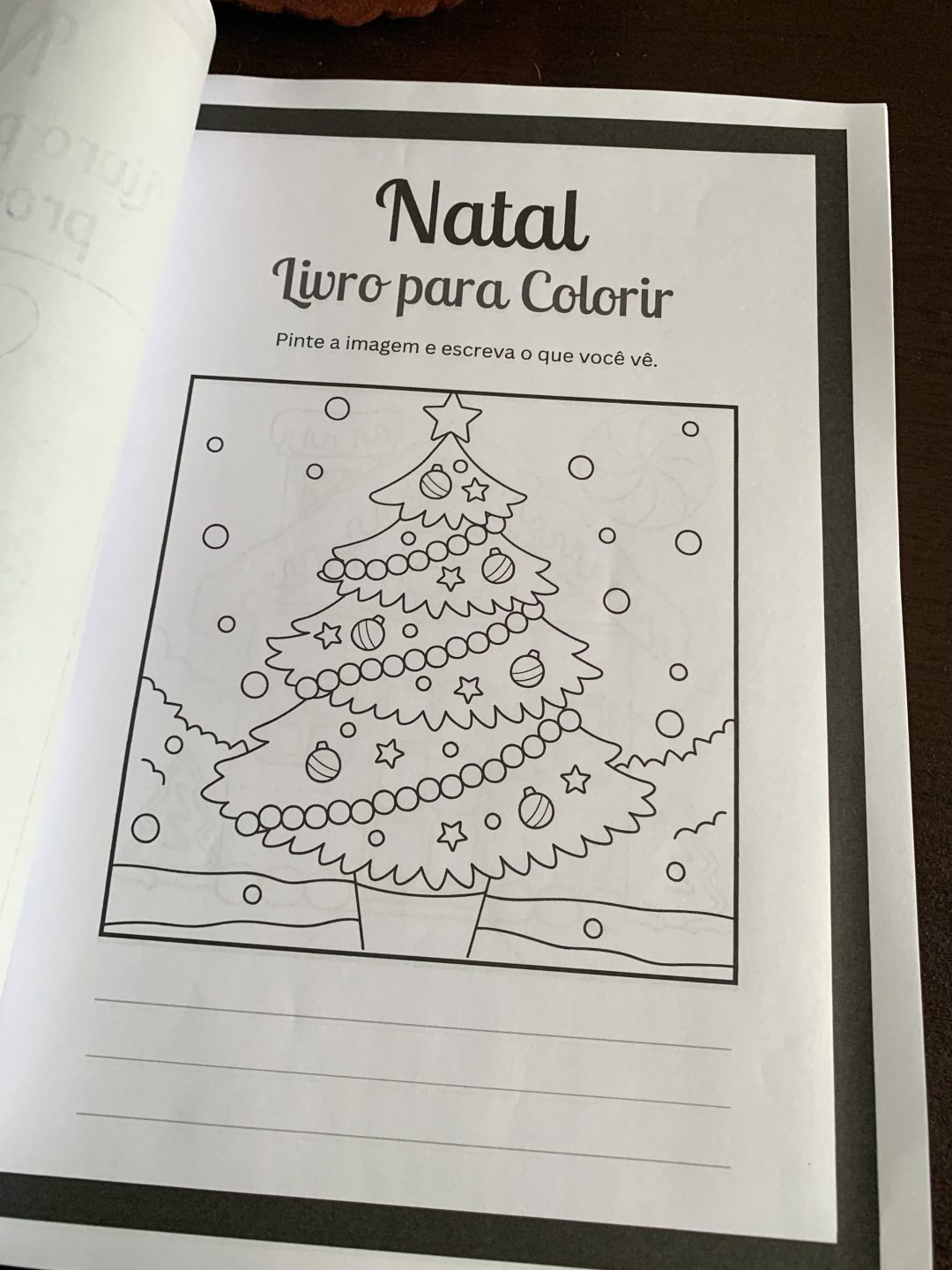 Apostila para colorir e escrever frases natalinas - Image 7