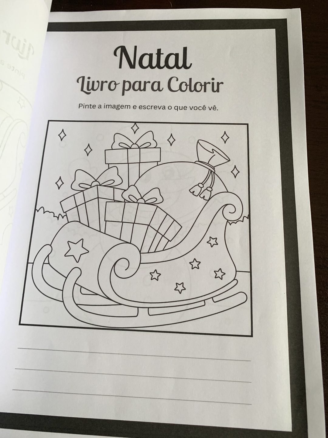 Apostila para colorir e escrever frases natalinas - Image 4