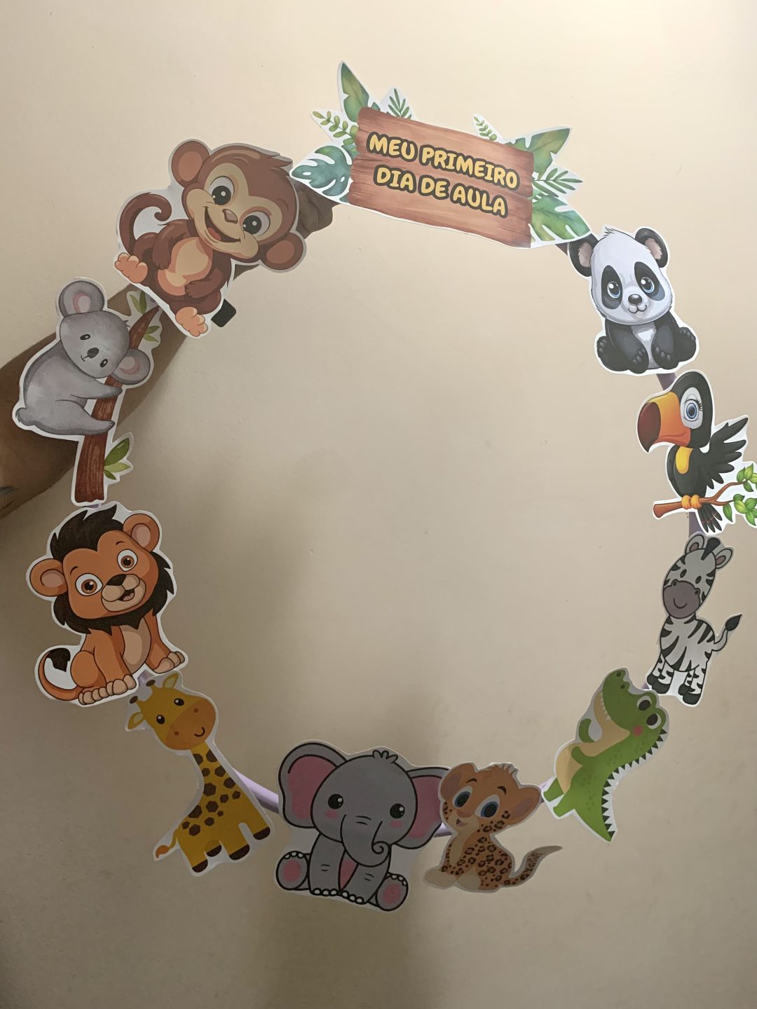 Decoração para Bambolê Safari Volta às Aulas