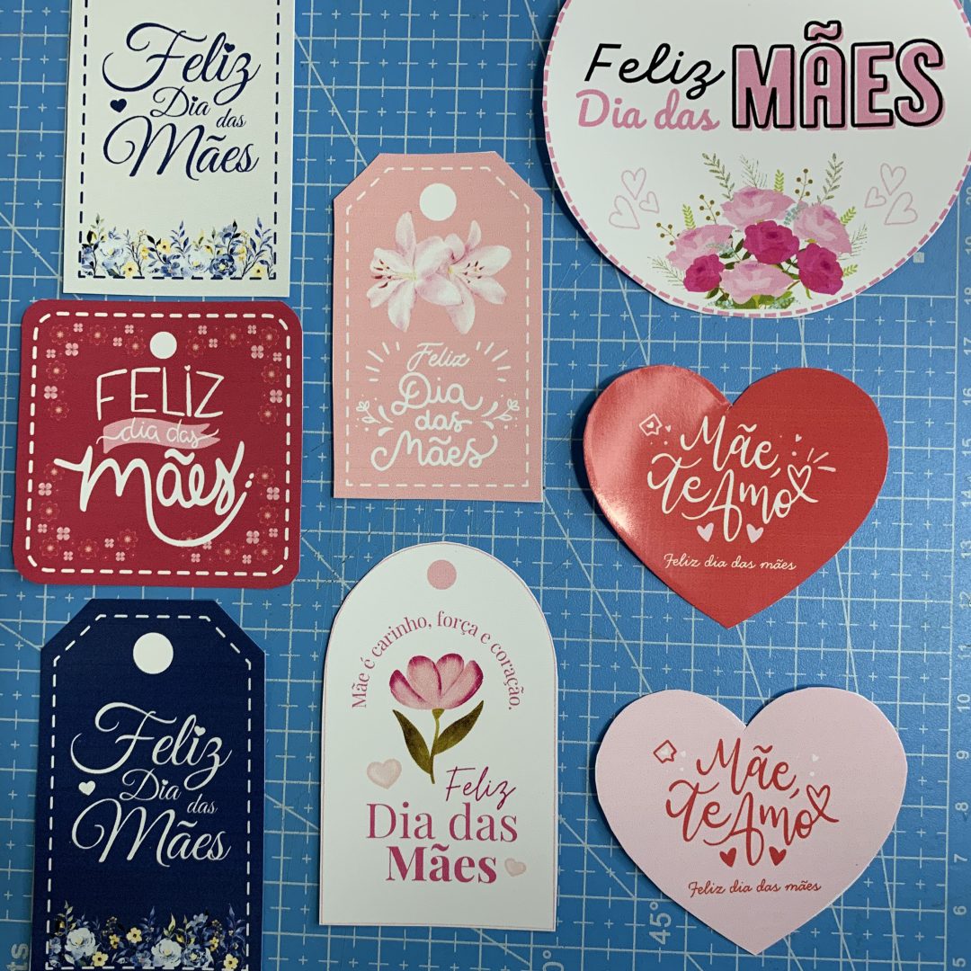 Tags para Presentes Dia das Mães