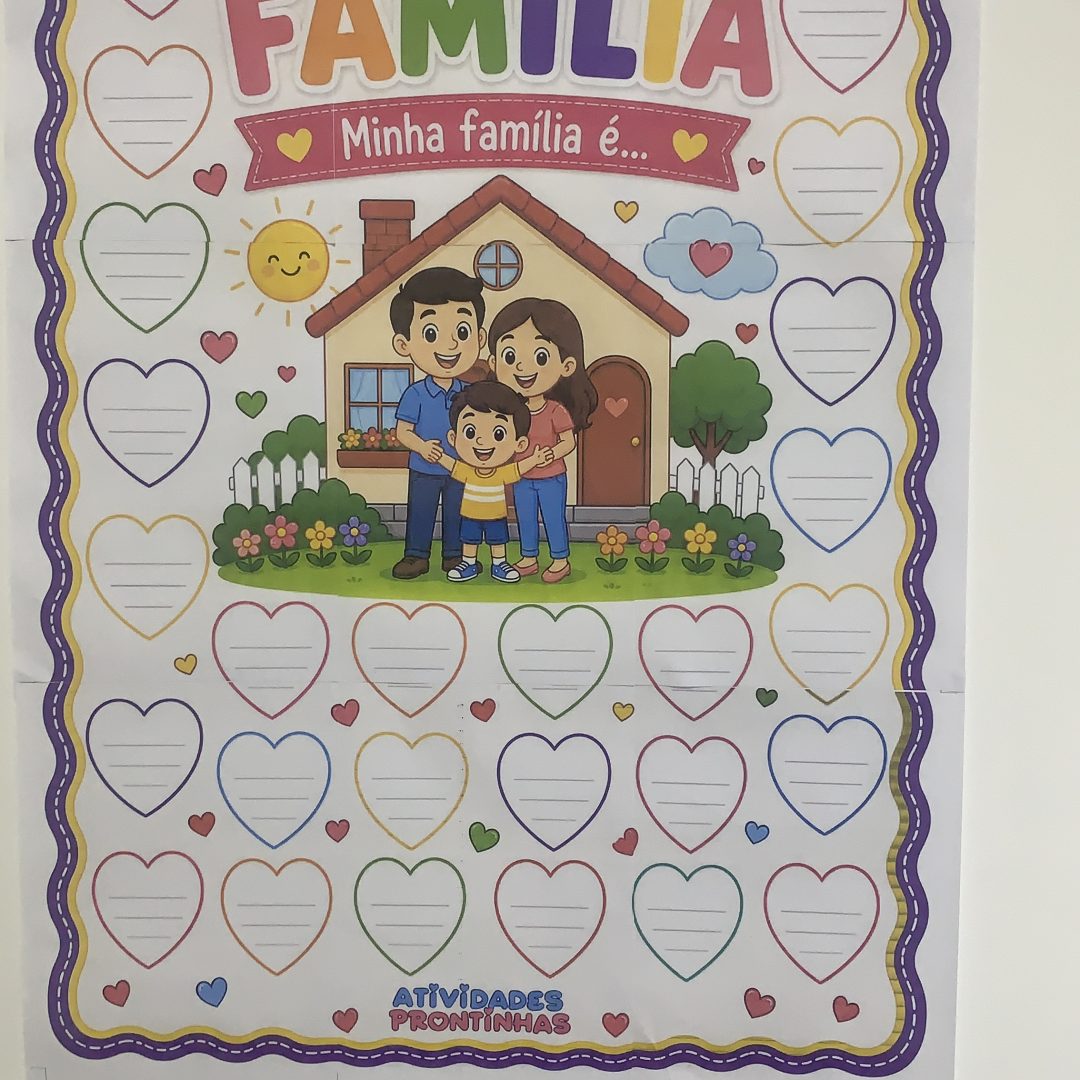 Cartaz Interativo "Minha Família é..."