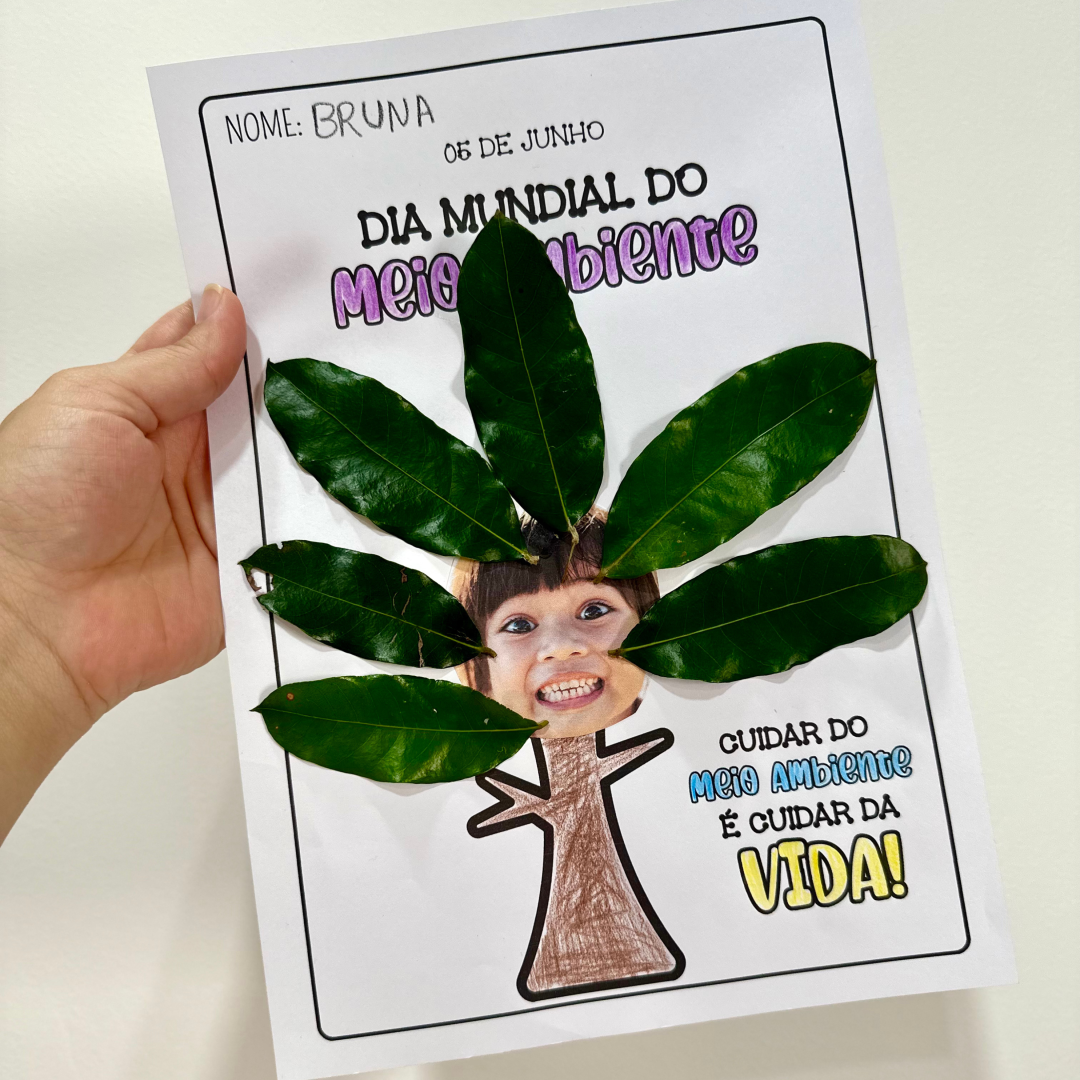 Atividade com folhas - Meio Ambiente