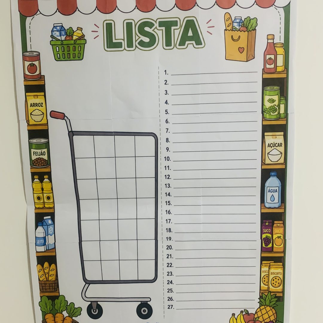 Cartaz Interativo – Gênero Textual Lista (Mercado)