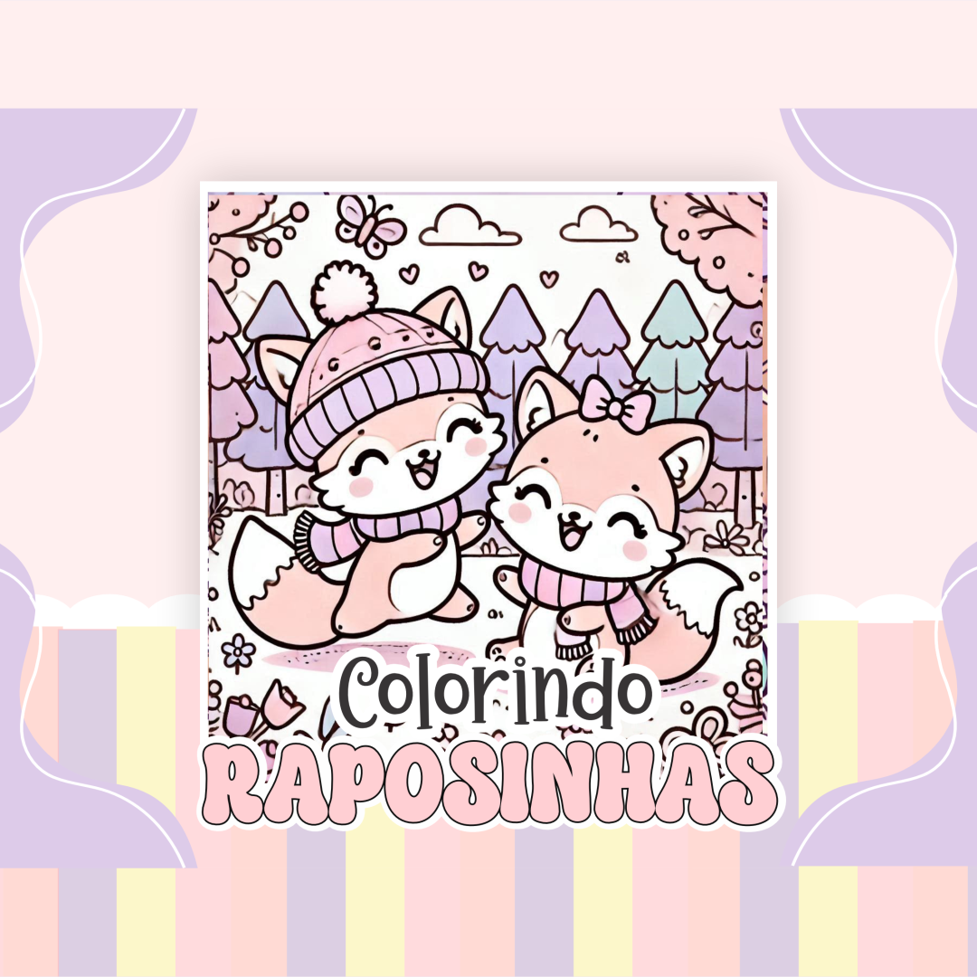 Livro de Colorir Raposinhas