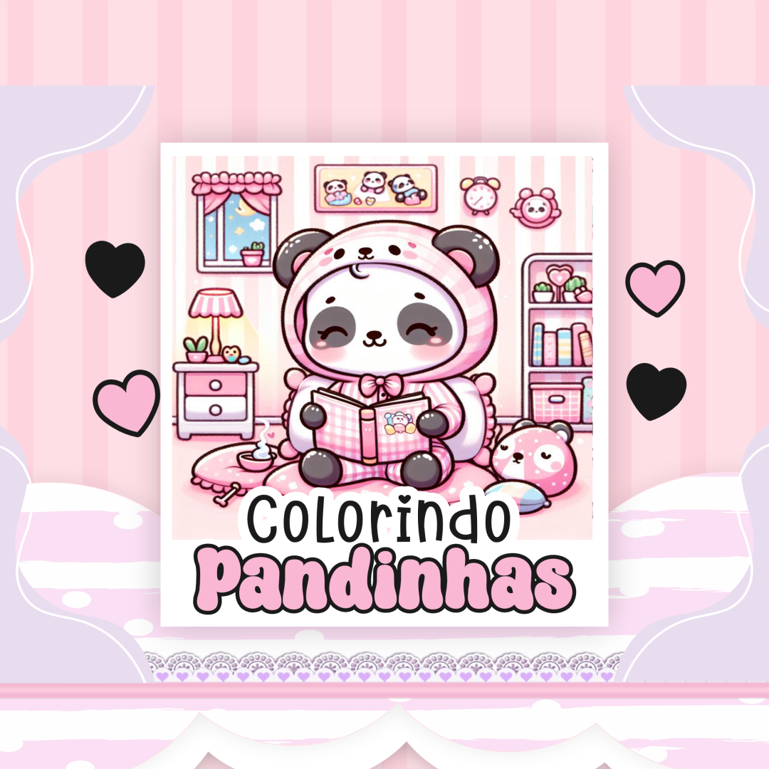 Livro de Colorir Pandinhas em pdf