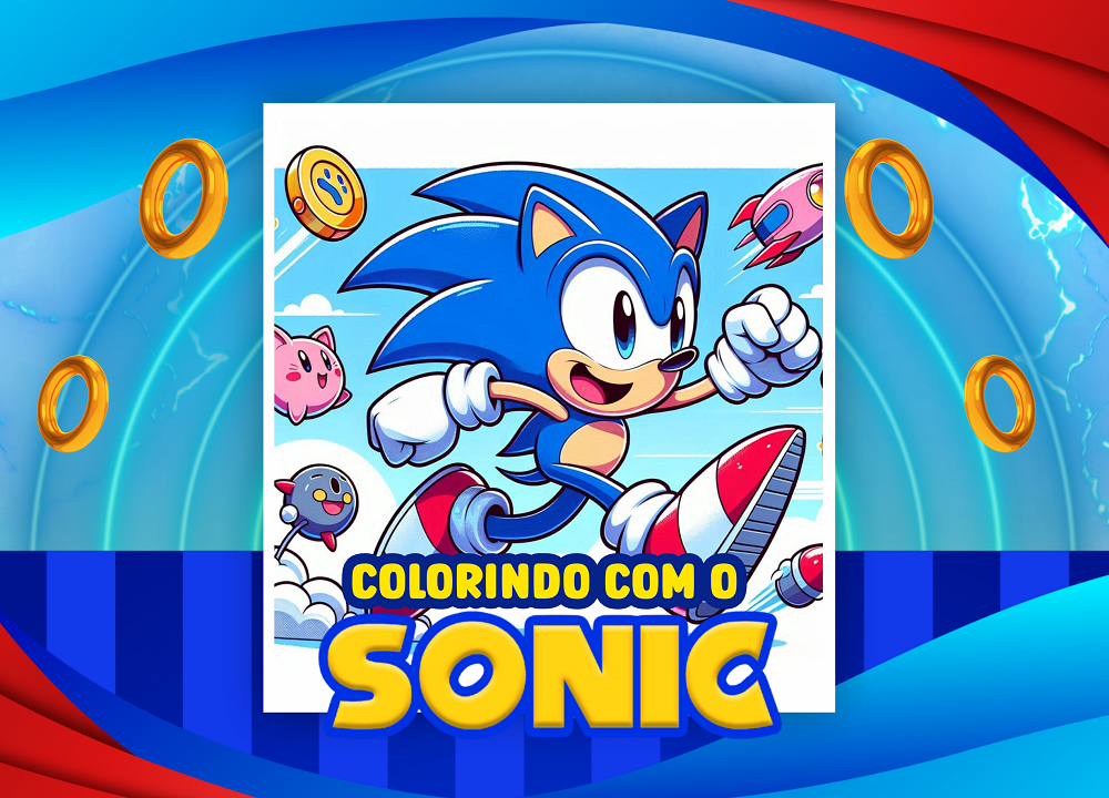 Livro de Colorir Sonic em pdf